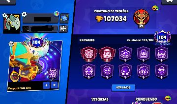 CONTA BRAWL STARS FULL PODER 11+SKINS RARAS