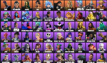 CONTA FORTNITE FA 94 SKINS | SPIDERMAN 2099 | MISTICA | LARA CROFT | MILES M.