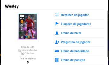 Conta Wesley Efootball