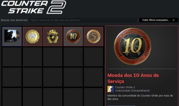 CONTA ANTIGA CS2 PRIME COM 4 MEDALHA + PREMIER DISPONÍVEL + BRINDE - 100% SEGURO
