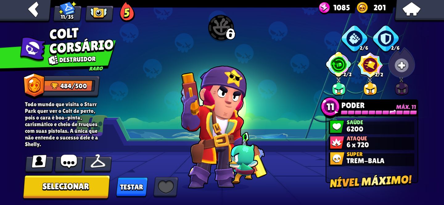 Conta com colt corsário