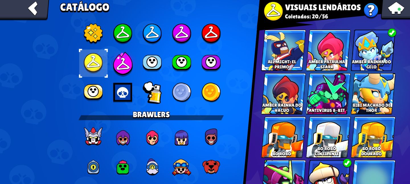 CONTA DE BRAWL STARS RARA