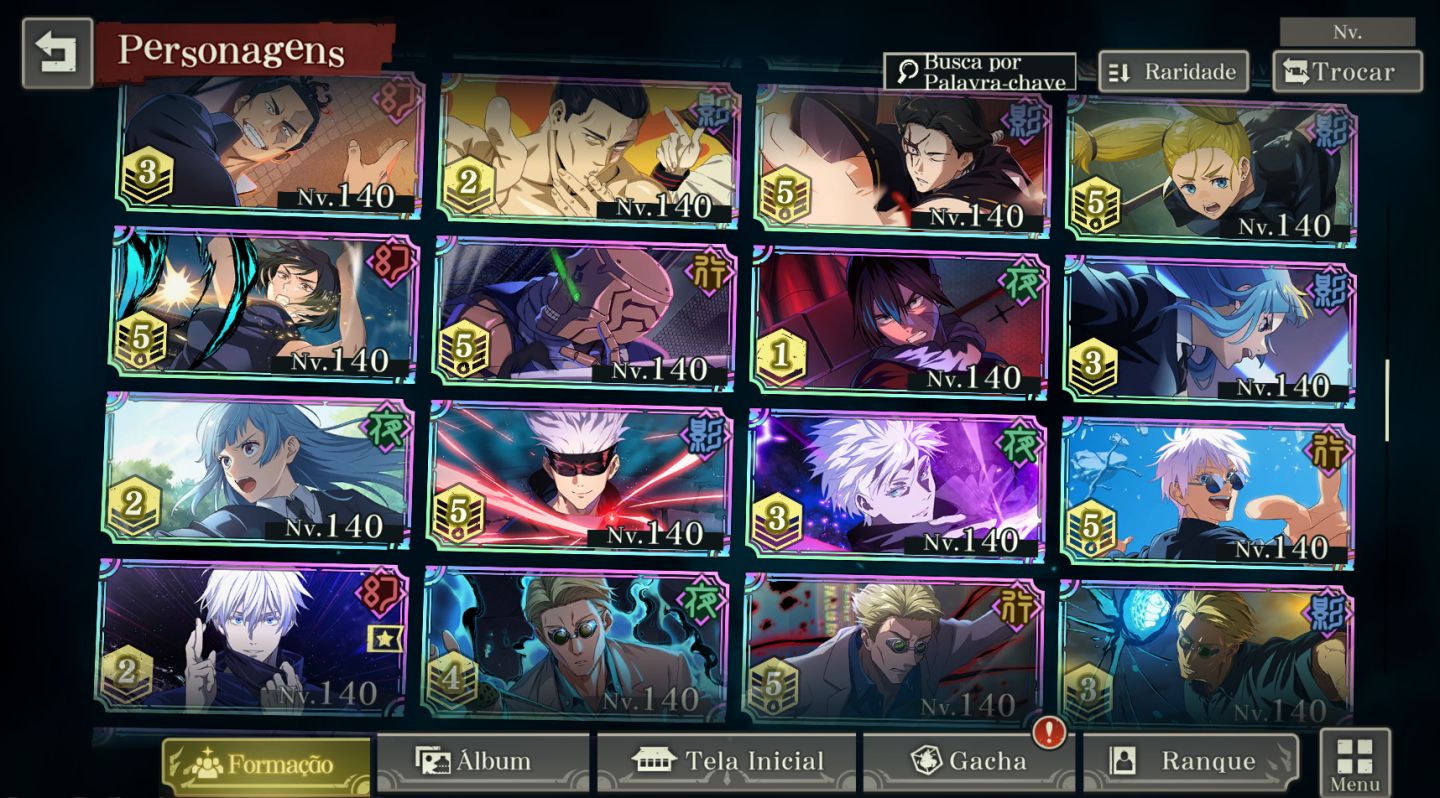 40% OFF | 19 Limitados | Todos os Personagens Nível e Grade Máxima | Lv109