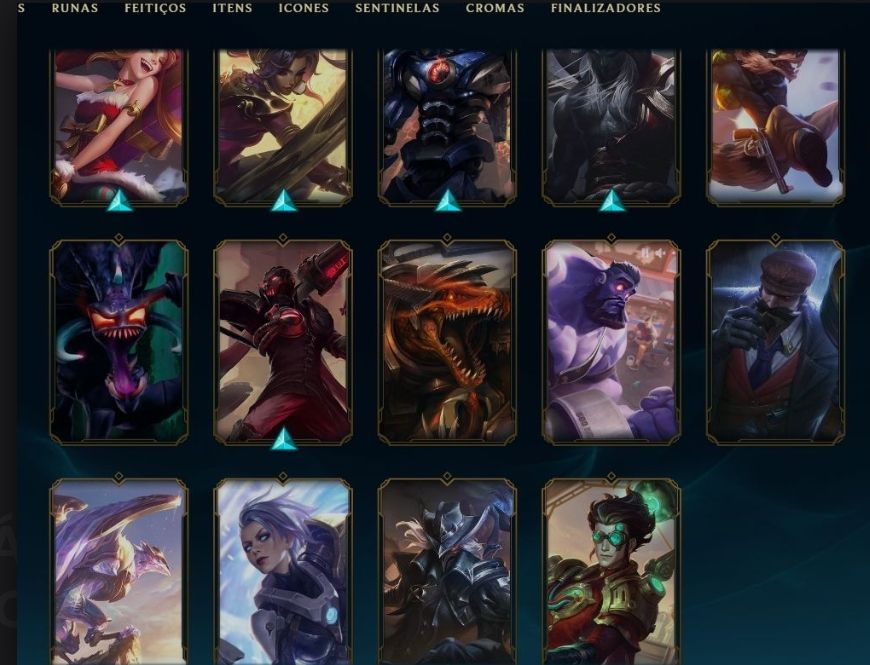 CONTA LOL BR ANTIGA | 152 SKINS | PLATINA | 20K EA