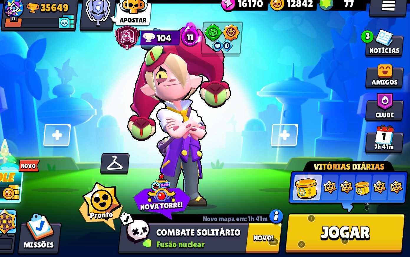 Conta Brawl Stars upada 35 K DE TROFEUS