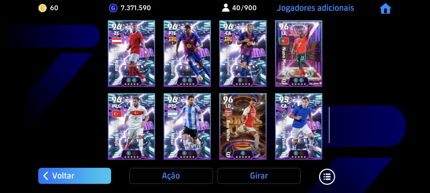 Conta Efootball Recheada Mobile