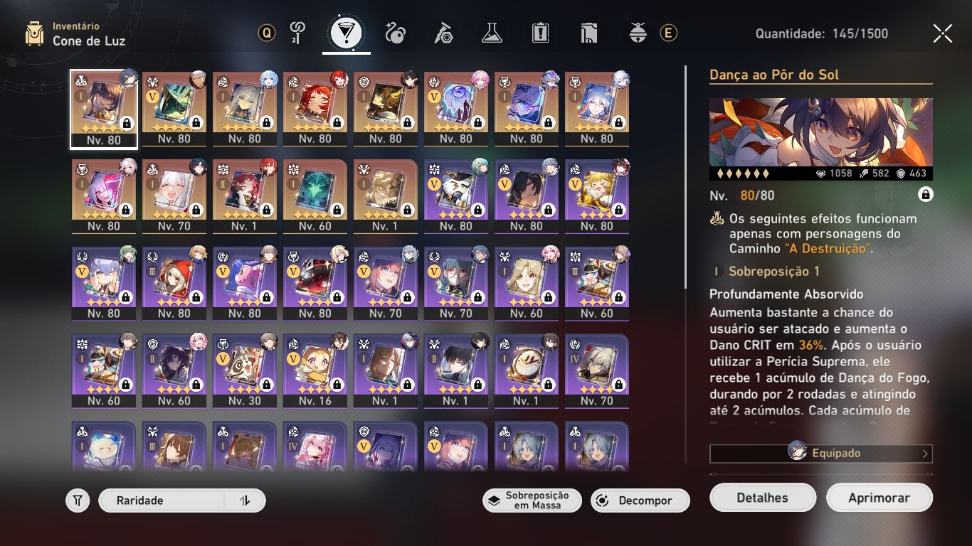 CONTA HSR TL 70 - YaoE1S1 + Cerydra E1S1 + Sparxie/Loba S1 + Pearl