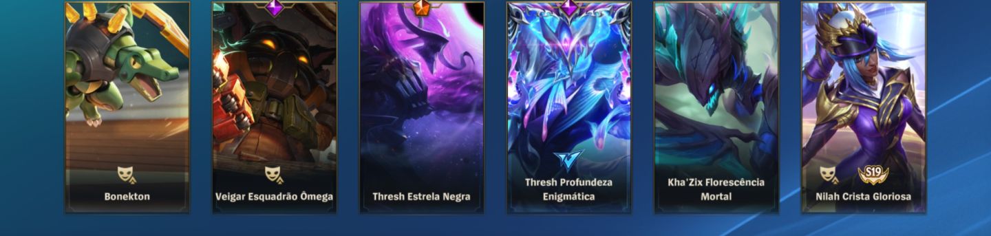 CONTA Wild rift- grão mestre todos os campeões e 110 skins lendárias
