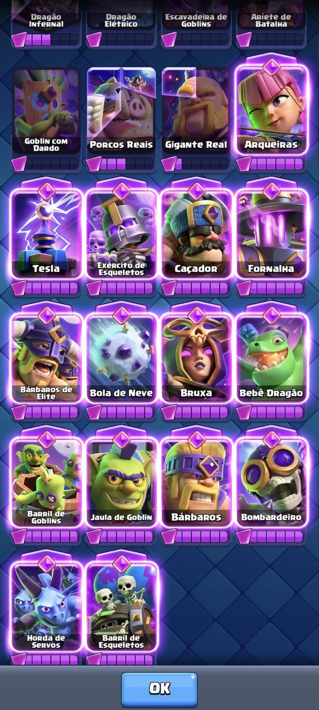 CONTA CLASH ROYALE 13K DE TROFEUS