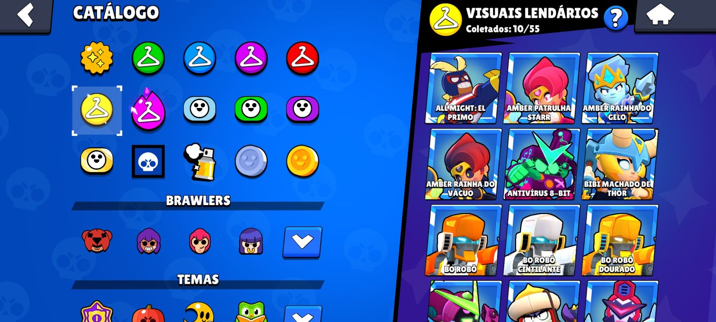 CONTA BRAWL STARS FULL 11 + 80 HIPERCARGAS