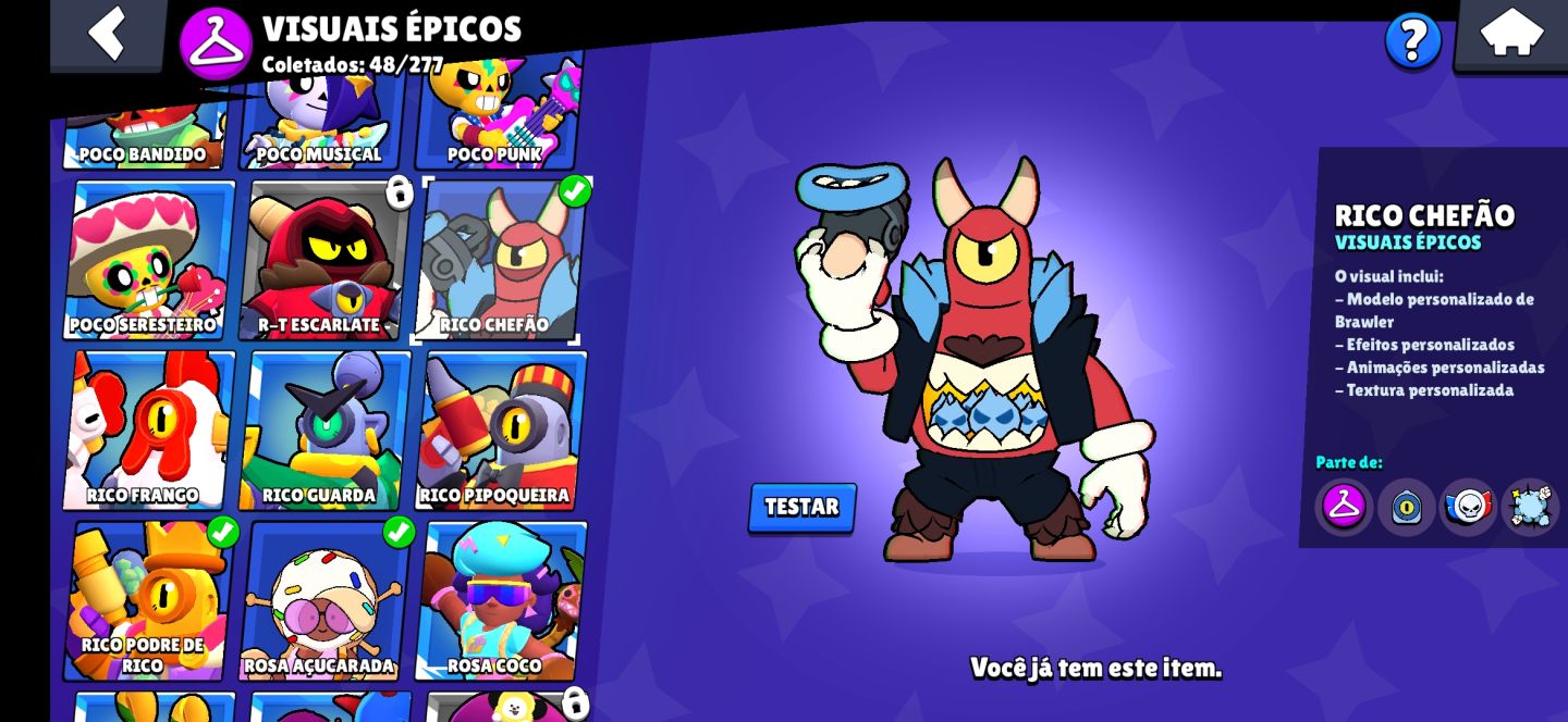 CONTA BRAWL STARS | 73 BRAWLERS + 11 HIPERCARGAS