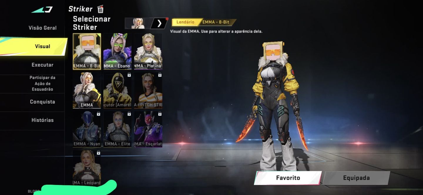 Conta de blood Strike com 3 Skins de facas