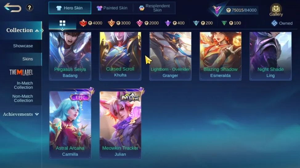351 SKINS - FULL EMBLEMAS - FULL HEROIS