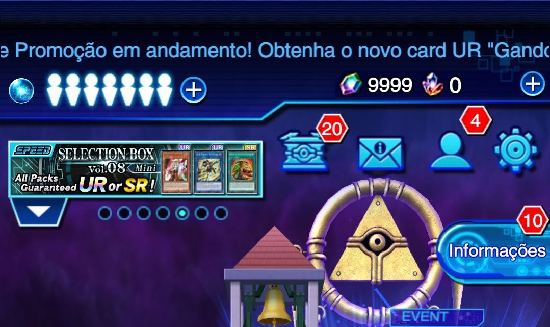 Conta starter duel links gemada 15 mil gemas 700 chips 4 ur dos sonhos e 4 sr