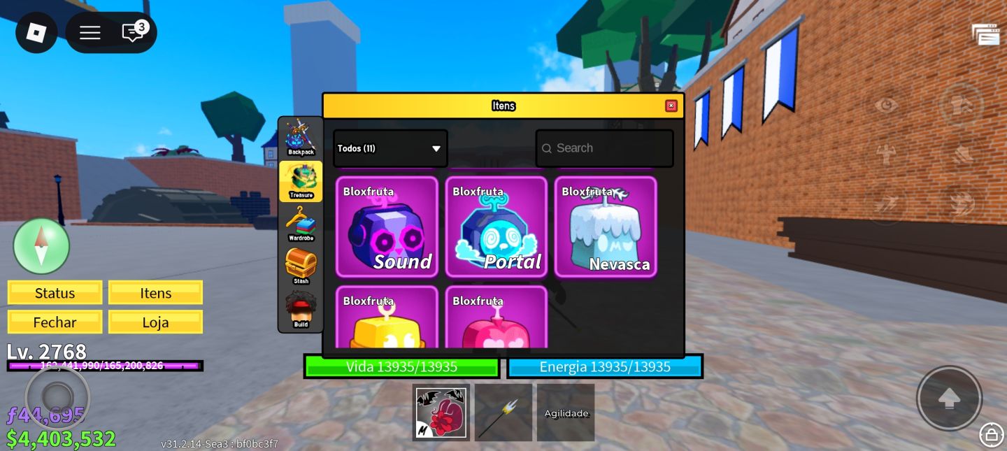 CONTA BLOX FRUITS BOA PARA INICIANTE!!!