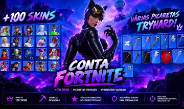 CONTA FORTNITE +100 SKINS | PICARETAS TRYHARD | INVENTÁRIO VARIADO