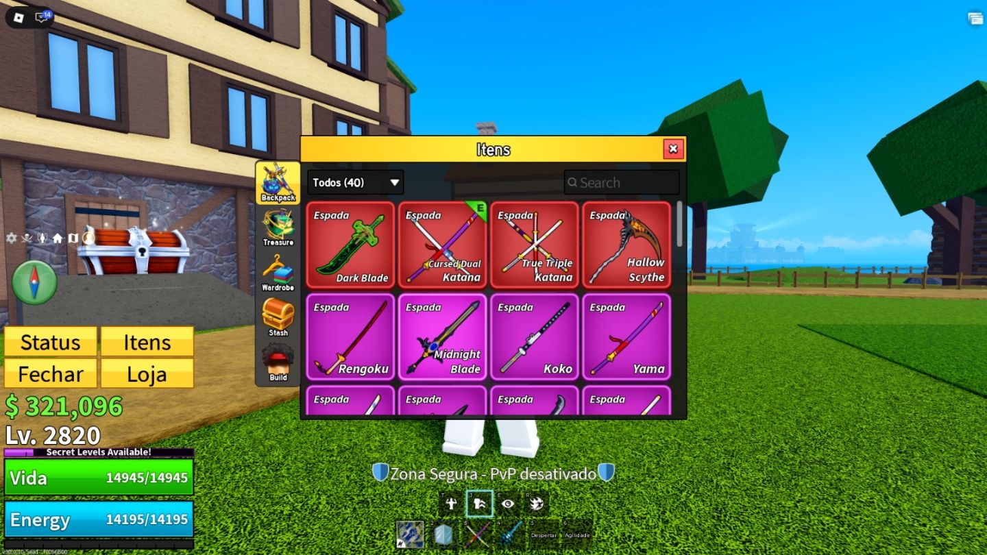 CONTA DE ROBLOX MUITO BOA! + BLOX FRUITS