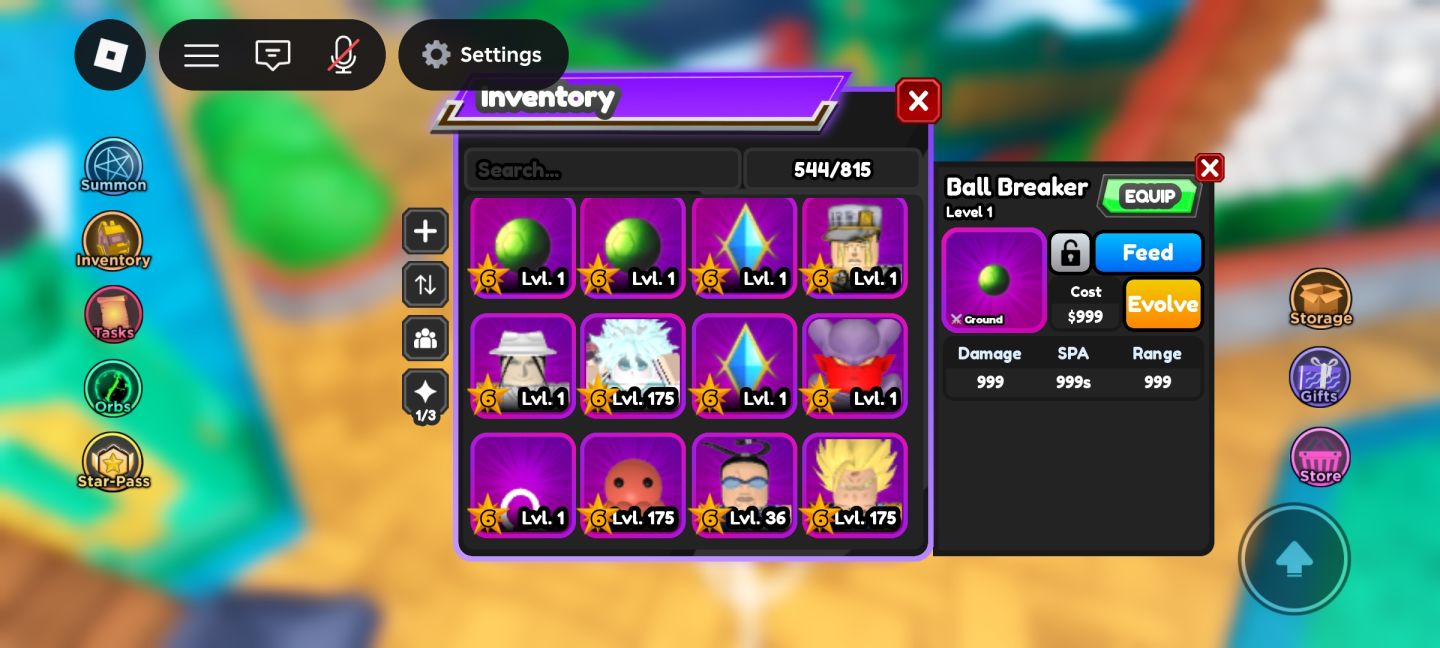 CONTA ASTD [OG] ROBLOX (COM 3X) (OVERLORD) (LVL 366) VARIOS 7 STAR MENOR PREÇO!!