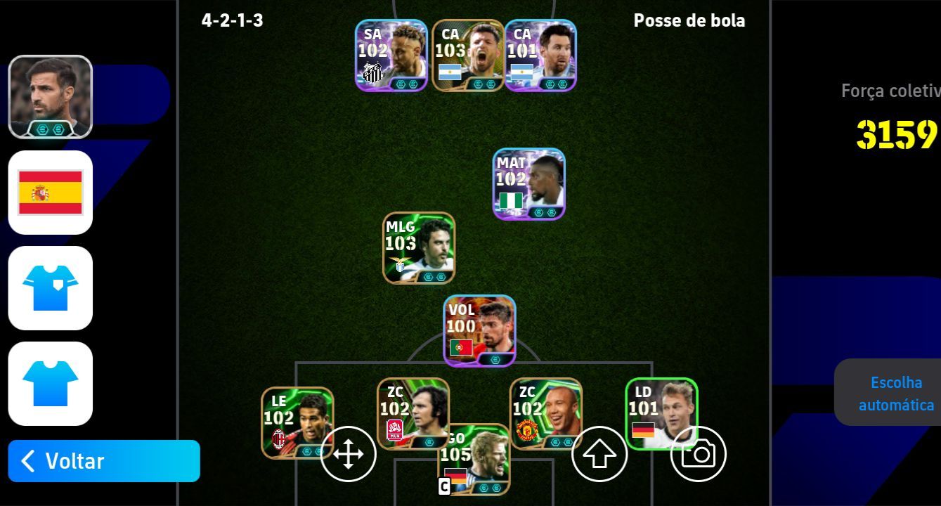 CONTA MOBILE EFOOTBALL, FORCA 160 NO PRECINHO.