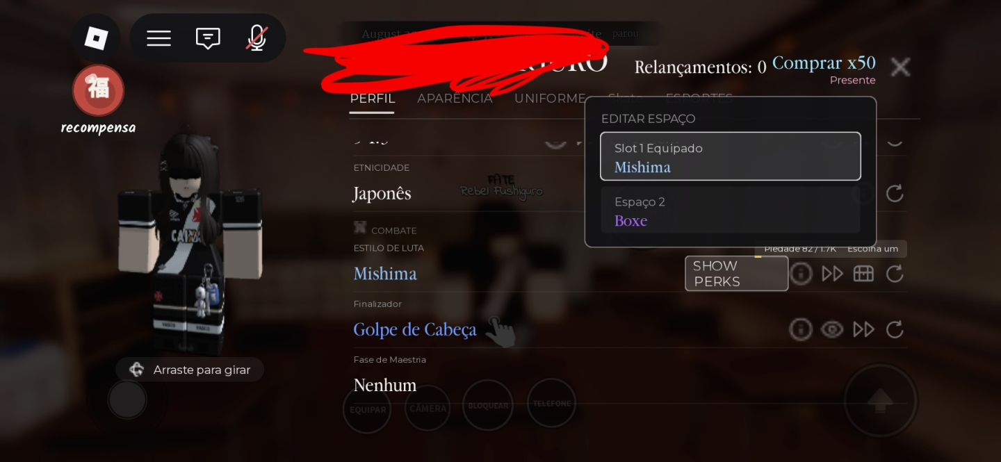CONTA DE ROBLOX COM SKINS UNISSEX
