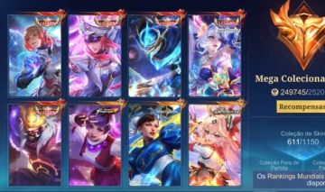 CONTA COM 5 SKINS LEGENDS
