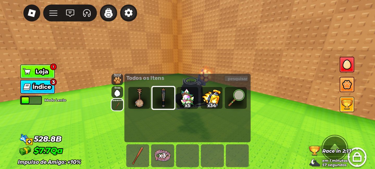 CONTA STEAL AN EGG | 529,9B DE VELOCIDADE | $7,7Qa | 19 PETS ATIVOS