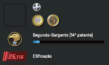 Conta CS2 Prime upada a mão - 25k rating - Medalhas