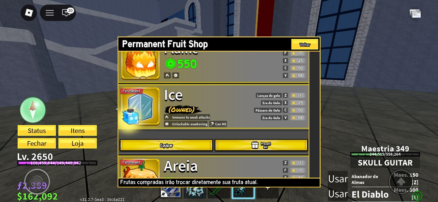 CONTA DE ROBLOX BLOX FRUITS KING LEGACY ENTRE OUTROS JOGOS