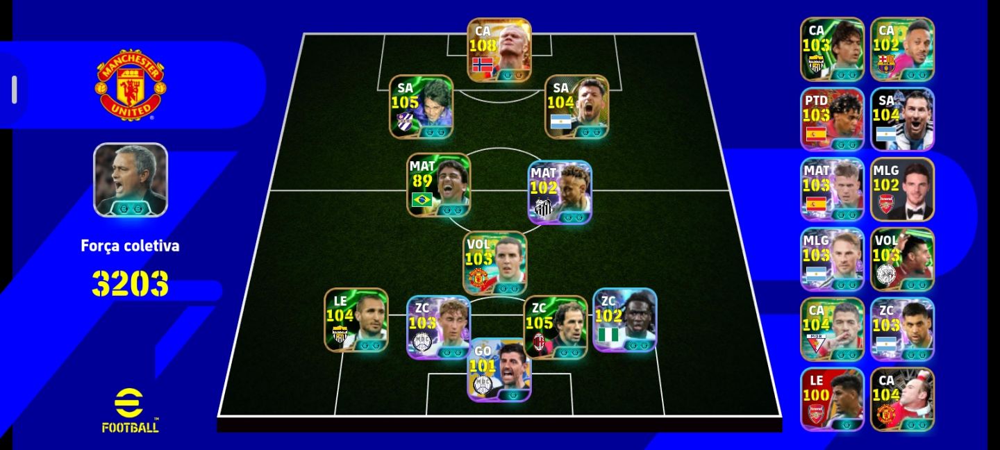 Conta eFootball 3200+ FULL HALLAND DA COPA+Companhia