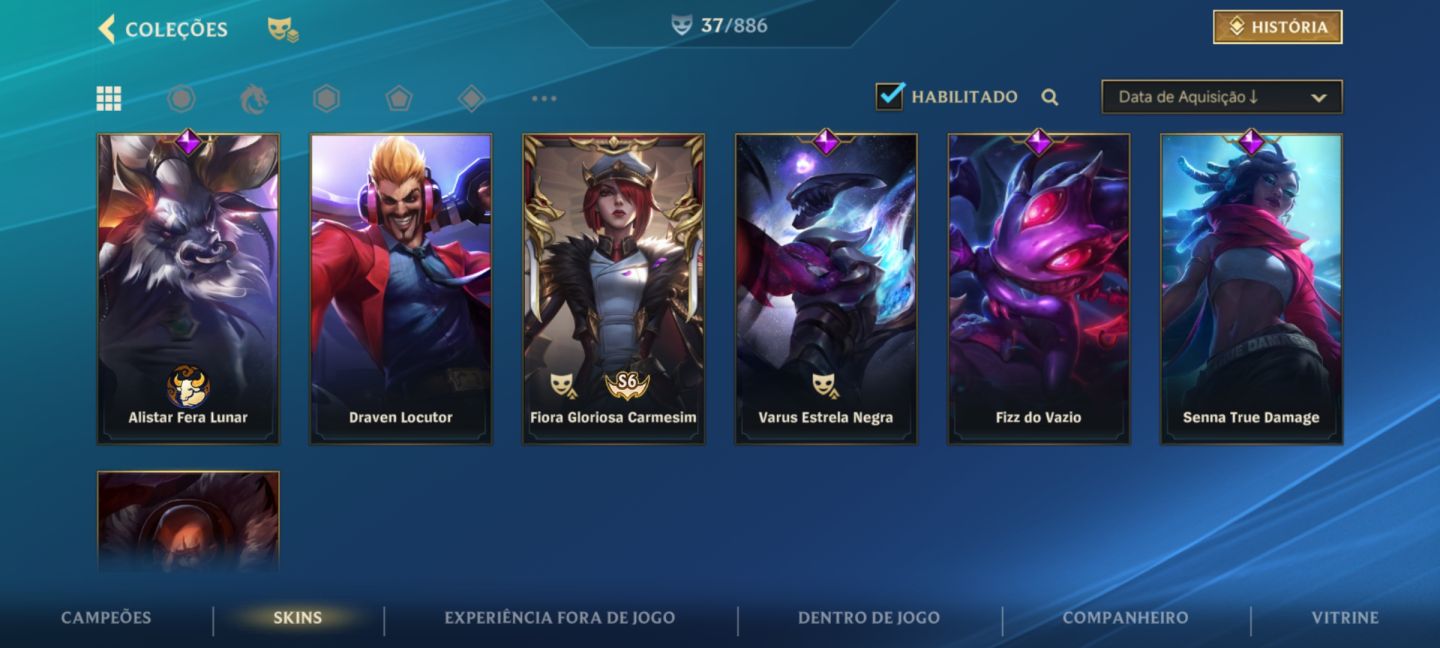 WILD RIFT - 3X MESTRE -LEVEL 135 - 37 SKINS- 1400 DIAS DE IDADE.