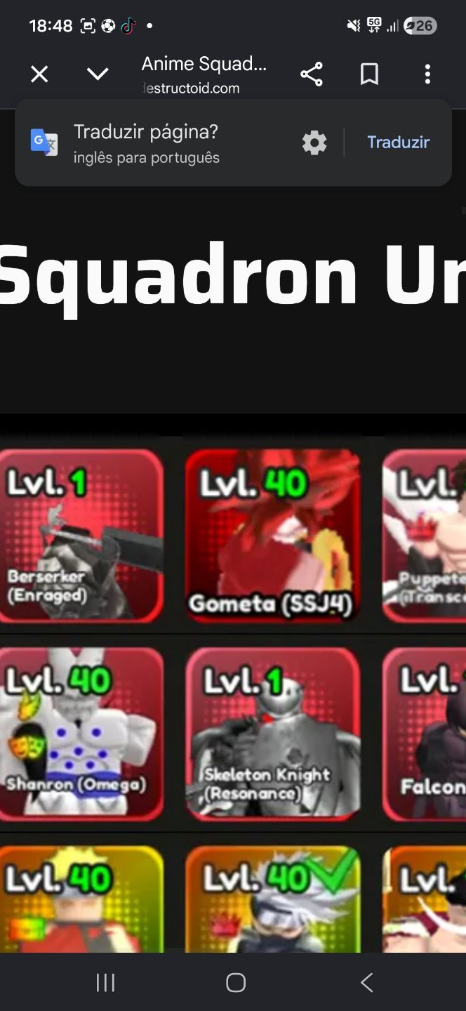 (MEGAAAA PROMOÇÃO 50%OFF)NEW ANIME SQUADRON UPDT 1.0 (LOJA MAIS COMPLETA)