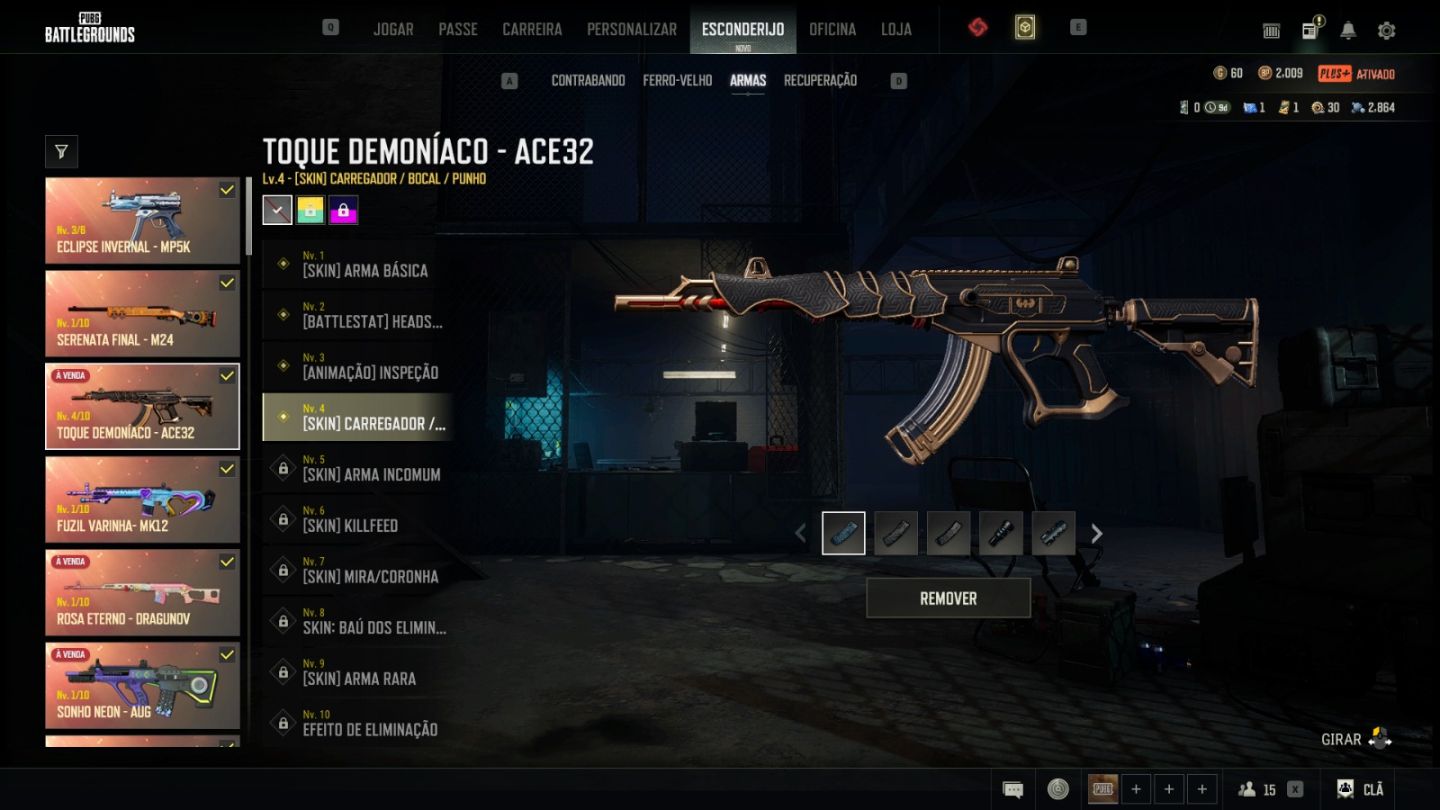 CONTA PUBG 9 PROGRECIVAS