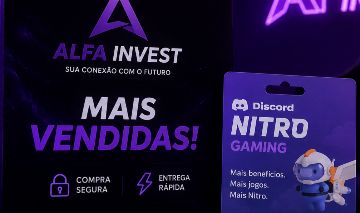 Discord Nitro Gaming (MAIS VENDIDADAS)