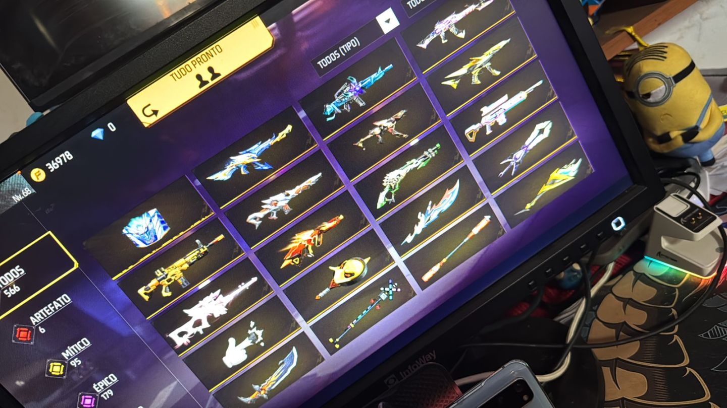 Conta de Free Fire rara disponível