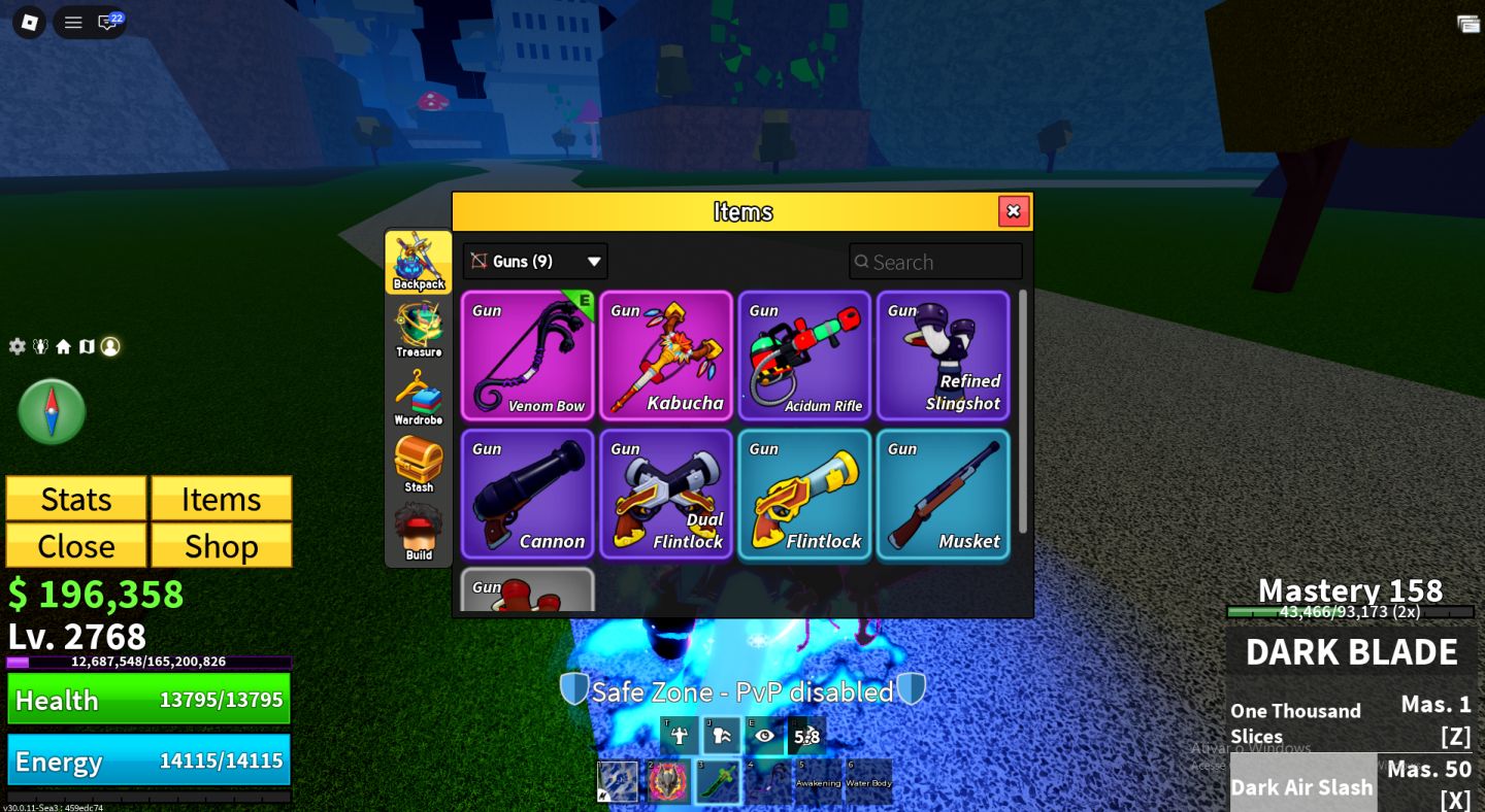 Melhor conta de Blox fruits Com Dragon Eclipse, Gas Dough Portal Permanente e v4