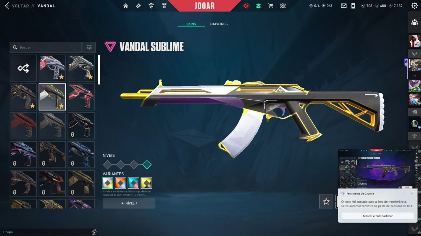 CONTA RIOT VALORANT DIAMANTE PRONTA PRA USO COM SKINS