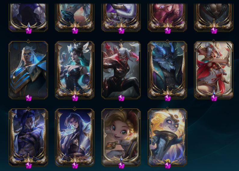 CONTA LOL LV 1016 | 466 SKINS | 407 EMOTES