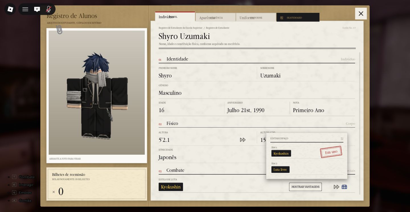 CONTAS GAKURAN À VENDA ESTILOS LENDARIOS MITICOS E SKINS RARAS MARAVILHOSAS
