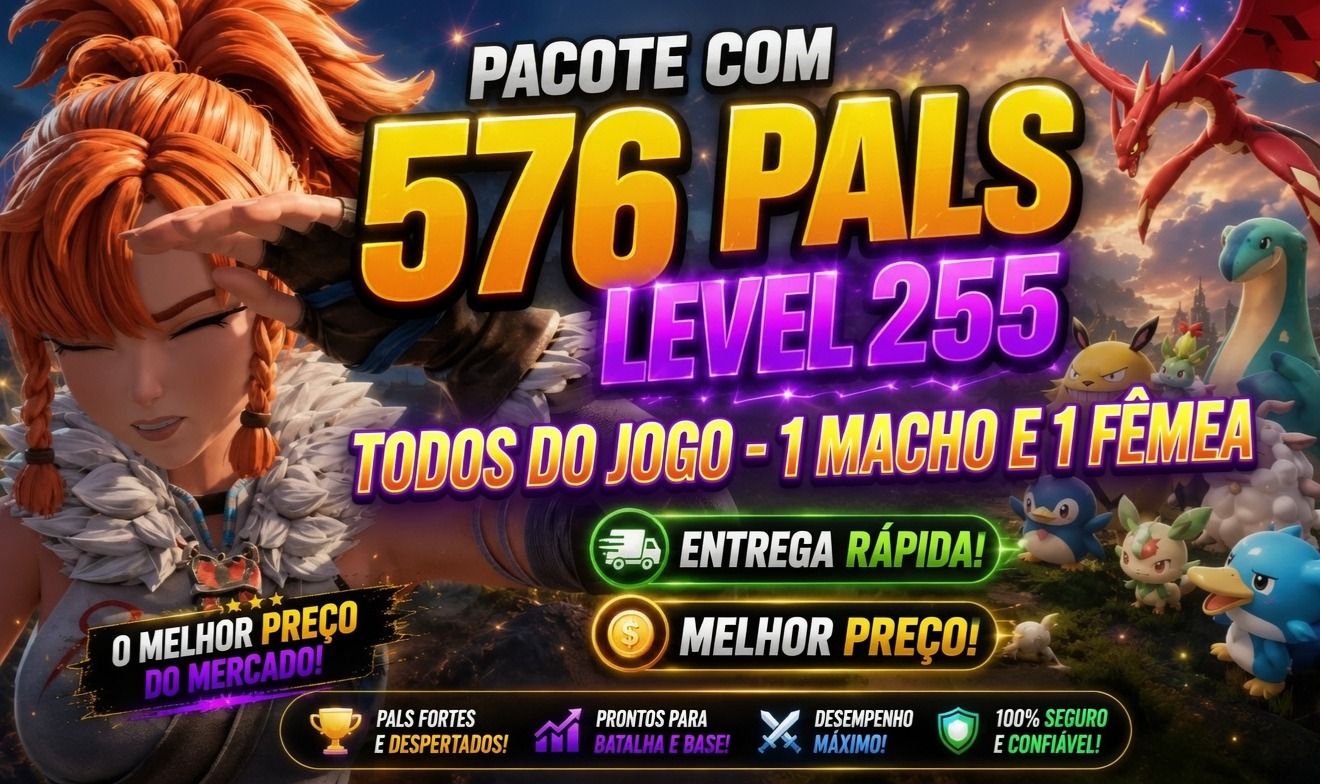 PALWORLD 576 PALS LEVEL 255 DESPERTADOS!! (TODOS OS PALS - 1 DE CADA GENERO)