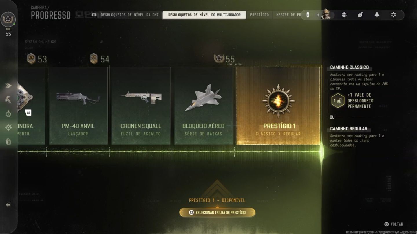 Contas Warzone/MP MW4 Armas Upadas + Prestigio de Nivel
