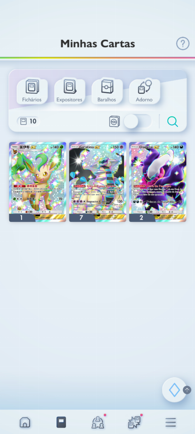 Conta Pokémon TCG - NV 35 com quase 3k cartas, Doce Raro Dourado e muito mais!