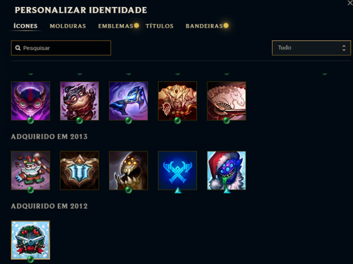 Conta LoL Antiga 2012 | 341 Skins | Ícones Raros | Mestre 3x-Diamante2 MMR Mestr