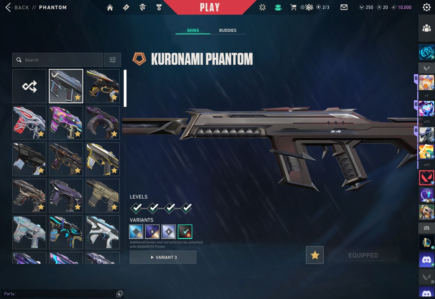 Conta riot ( valorant + LOL) mais de 10K em skins do lol e valorant(skins raras)