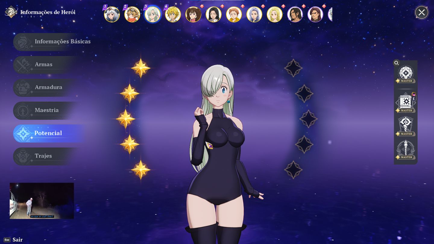 Conta:TheSeven Deadly Sins Origin: Meliodas p9 elizabeth p5 daisy p5 Lancelot p4