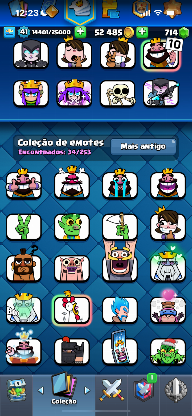 CONTA BRAWL STARS COM MUITAS SKINS + CONTA DE CLASH COM 6 ANOS