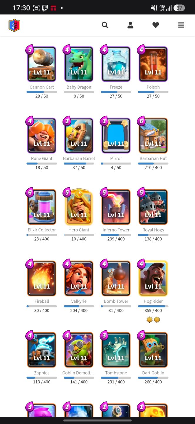 CONTA CLASH ROYALE FULL ACESSO 11060 TROFEU!!!!