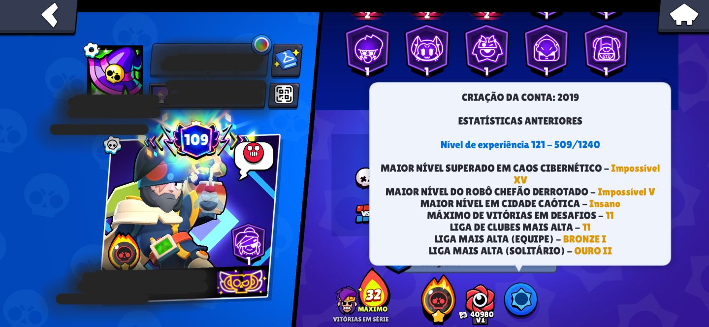 CONTA BRAWL STARS MAXIMIZADA (END-GAME) - 130.000K TROFÉUS - FULL BRAWLERS