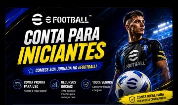 CONTA EFOOTBALL PARA INICIANTES