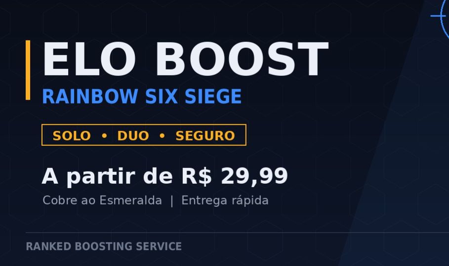 Elo Boost R6 a partir de R$29,99 - Solo/Duo - Entrega Rápida