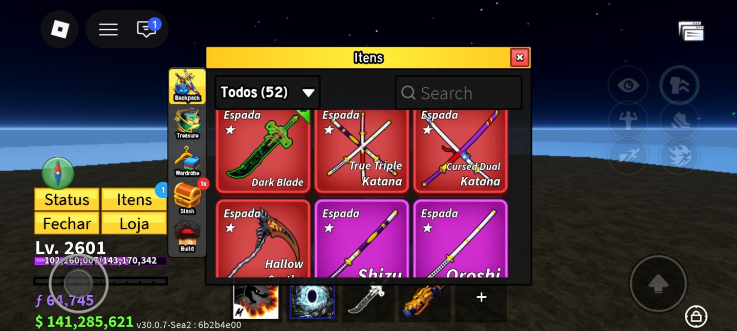 CONTA DE BLOX FRUITS ANTIGA MUITO GEMADA, VALE PENA LER HA DESCRIÇÃO!!!